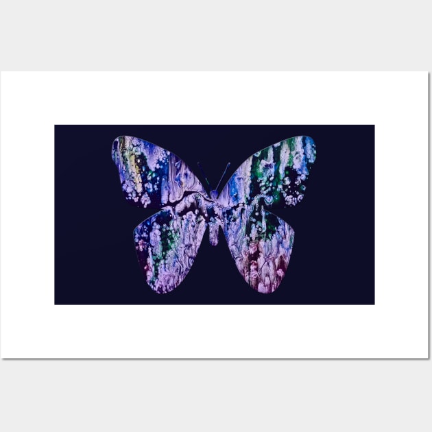 Paint Poured Butterfly 4 Wall Art by Klssaginaw